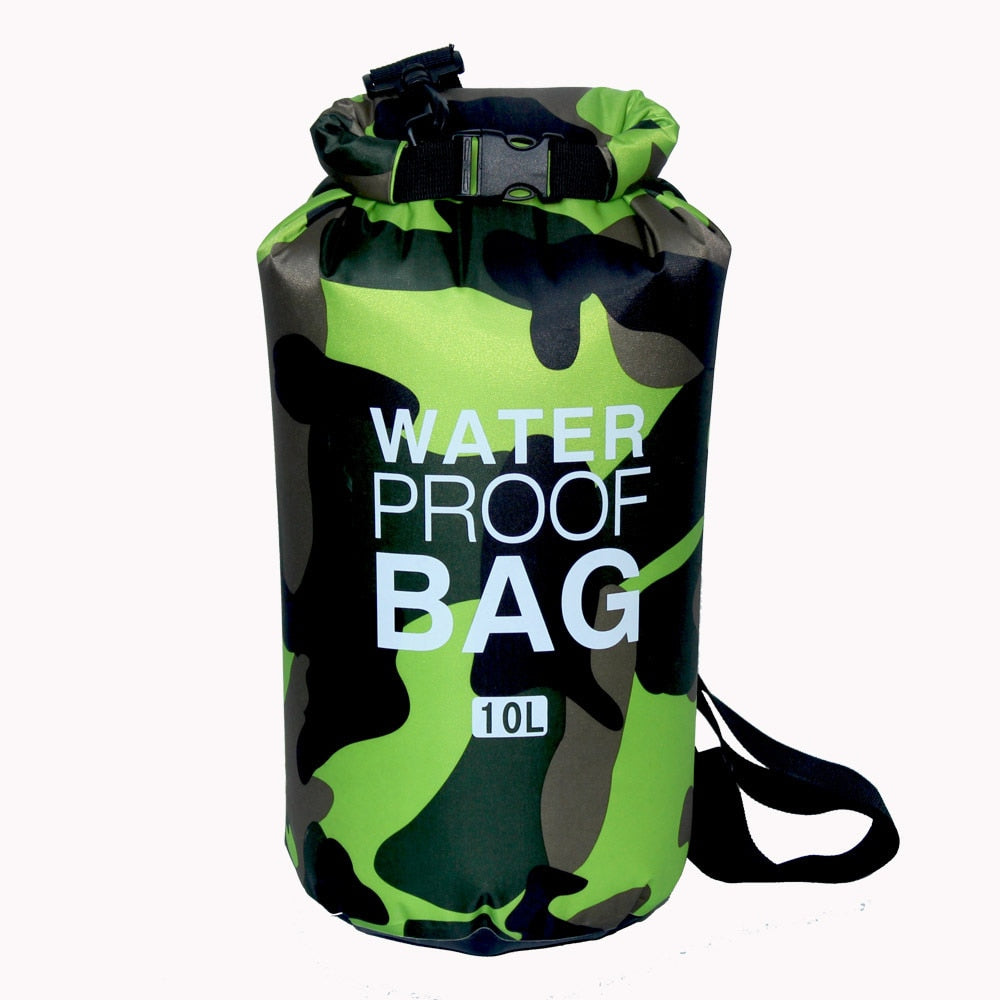 Waterproof Swimming Bag Dry Sack Camouflage Colors Fishing Boating Kayaking Storage Drifting Rafting