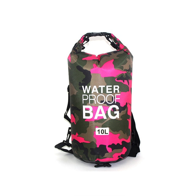 Waterproof Swimming Bag Dry Sack Camouflage Colors Fishing Boating Kayaking Storage Drifting Rafting