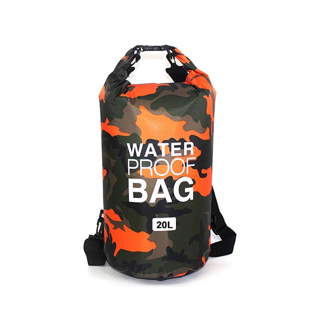 Waterproof Swimming Bag Dry Sack Camouflage Colors Fishing Boating Kayaking Storage Drifting Rafting