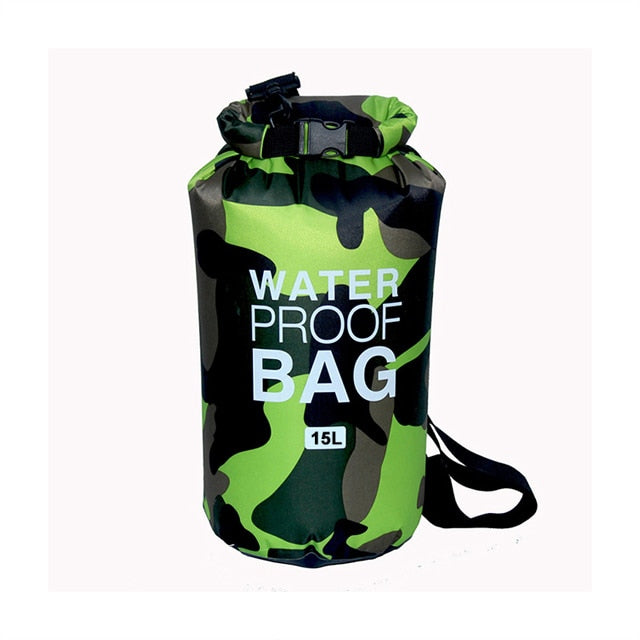 Waterproof Swimming Bag Dry Sack Camouflage Colors Fishing Boating Kayaking Storage Drifting Rafting