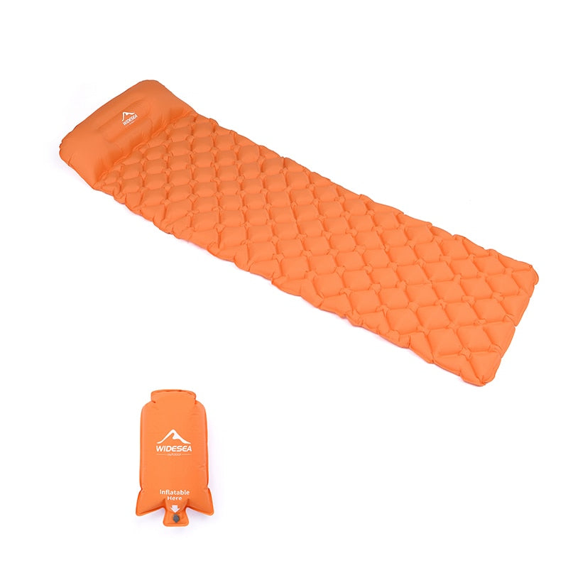 Widesea Camping Sleeping Pad Inflatable Air Mattresses Outdoor Mat Furniture Bed Ultralight