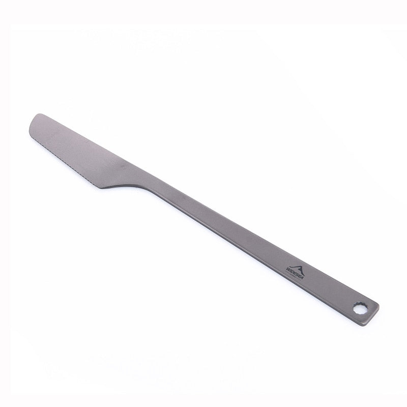 Widesea Titanium Spoon Fork Knife Set 50G Camping Tableware Ultralight  Travel Tourist Outdoor
