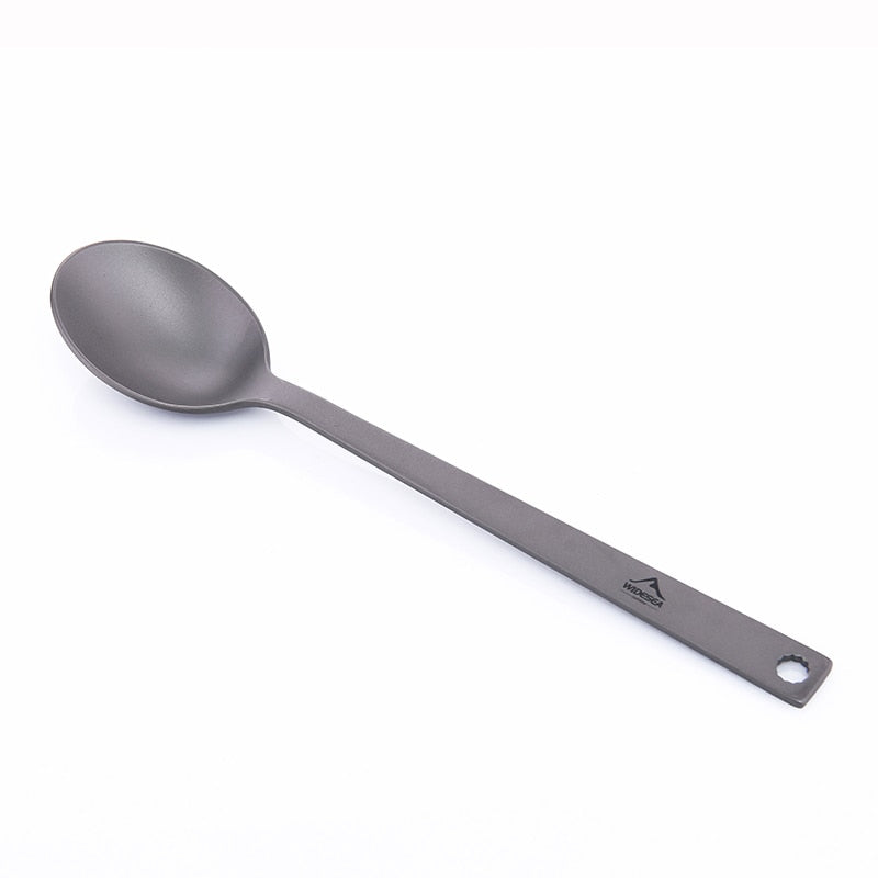 Widesea Titanium Spoon Fork Knife Set 50G Camping Tableware Ultralight  Travel Tourist Outdoor