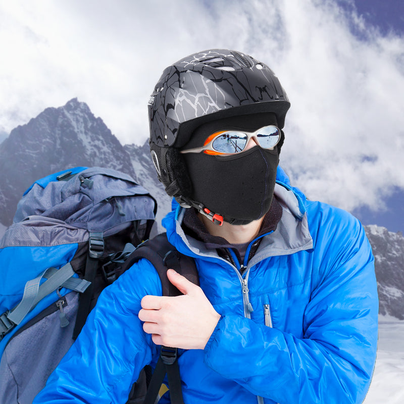 Winter Fleece Bandana Thermal Full Face Mask Adjustable Helmet Liner