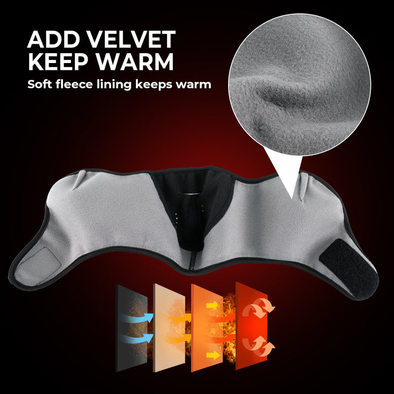 Winter Thermal Balaclava Fleece Half Face Mask Neck Warmer Ear Cover