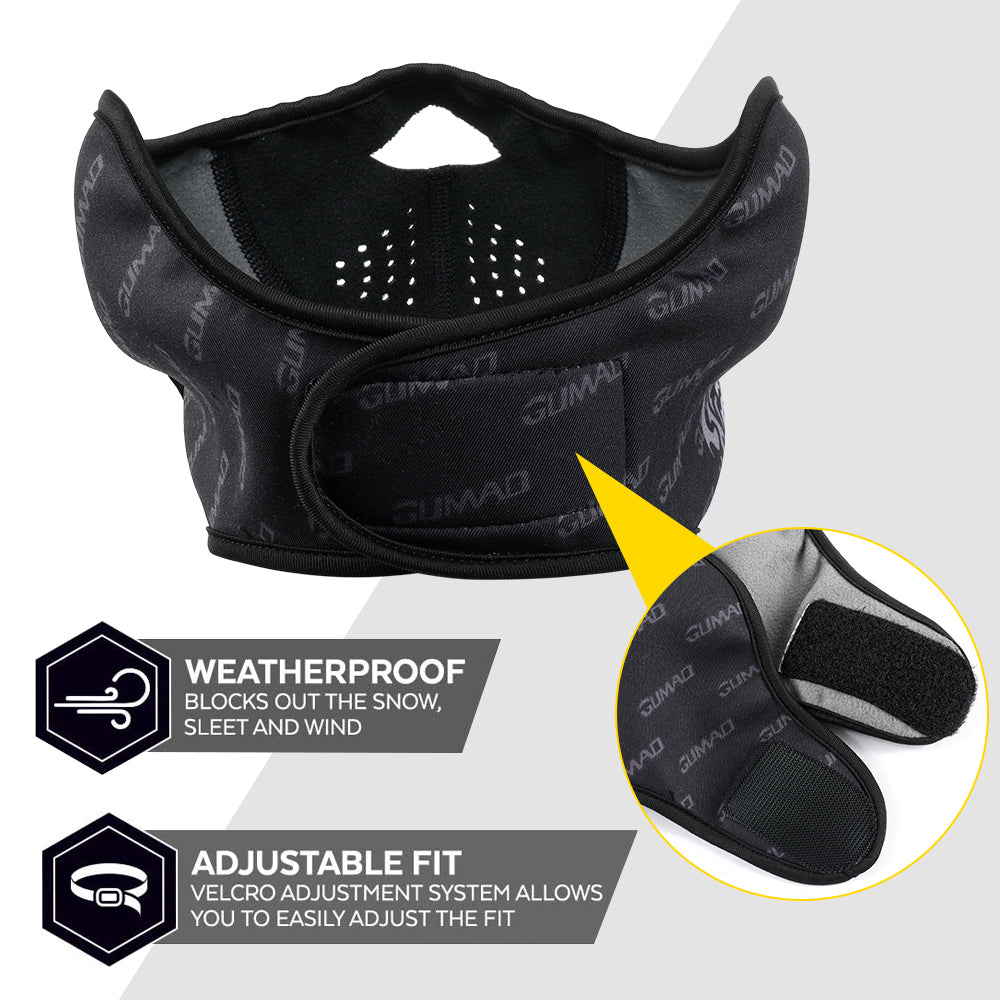 Winter Thermal Balaclava Fleece Half Face Mask Neck Warmer Ear Cover