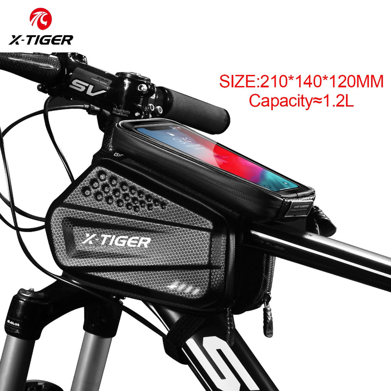 X-TIGER Bicycle Bag Rear Waterproof MTB Bike Saddle Bag Accessories Shockproof Reflective Large Capacity Cycling Seatpost Bag