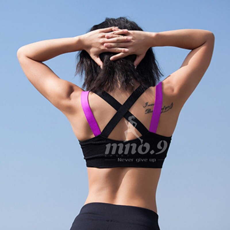 Yoga Shirt Cross Back Running Sport Shirt Push Up Sports T-shirt Gym T Shirt For Women Fitness Shirt
