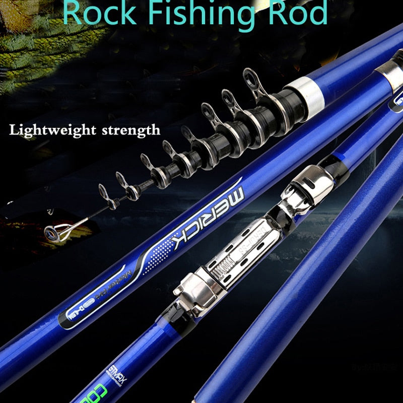 carbon fiber 3.6M 4.5M 5.4M 6.3M Spinning Fishing Rod M Power Telescopic Rock Fishing Rod Carp Feeder Rod Surf Spinning Rod